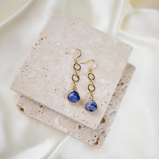Harley Drop Earrings - Sodalite