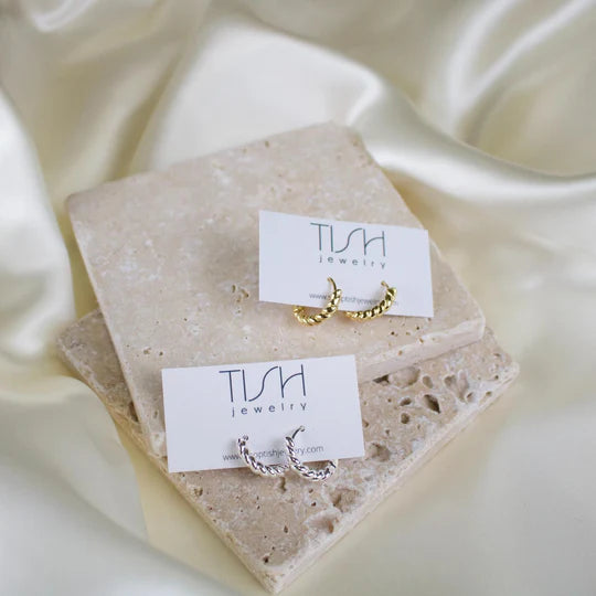 Elanor Twisted Hoop Earrings