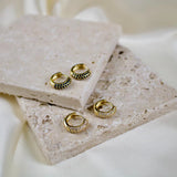 Hera Textured Hoop Earrings