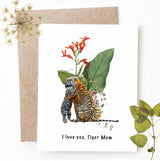 Tiger Mom Greeting Card