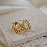 Staci Braided Hoops Earrings