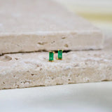 Rema Emerald Green Stud Earrings
