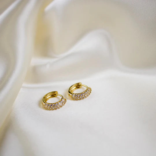 Hera Textured Hoop Earrings