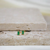 Rema Emerald Green Stud Earrings