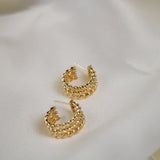 Staci Braided Hoops Earrings