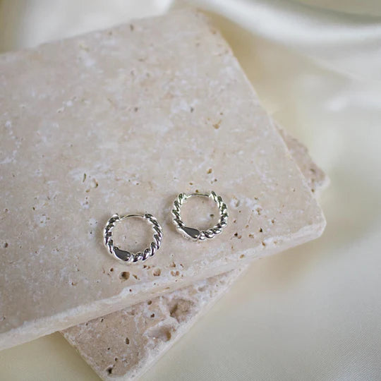 Elanor Twisted Hoop Earrings