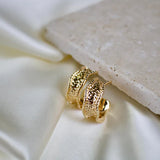 Mara Textured Hoop Earrings
