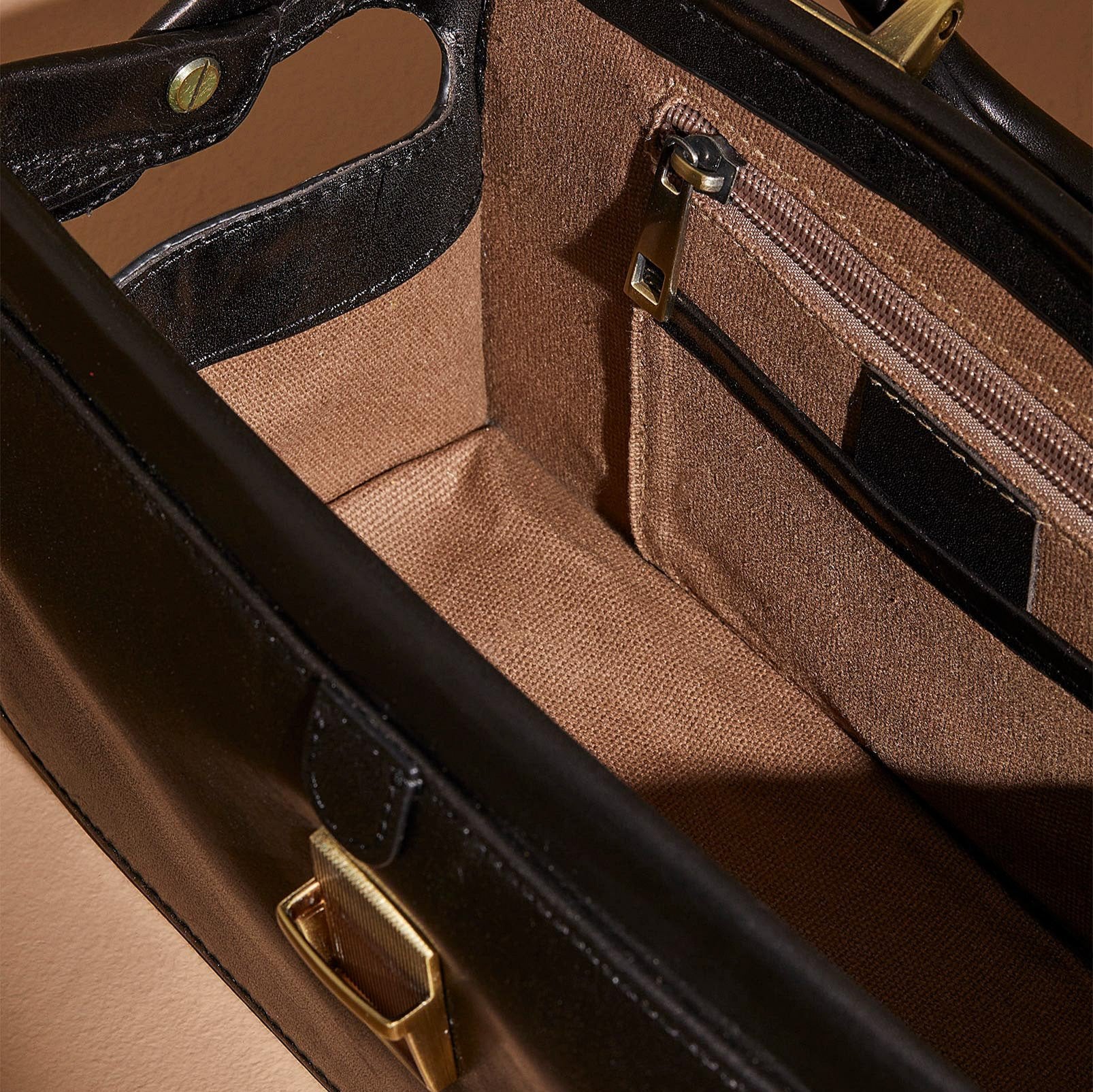 Apex Framed Satchel - Black