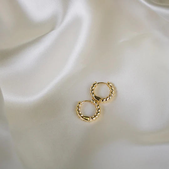 Elanor Twisted Hoop Earrings