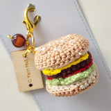 Burger Crotchet Keychain