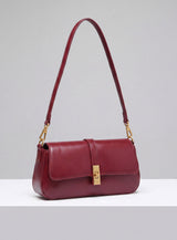 Aura Clutch Crossbody - Bordeaux