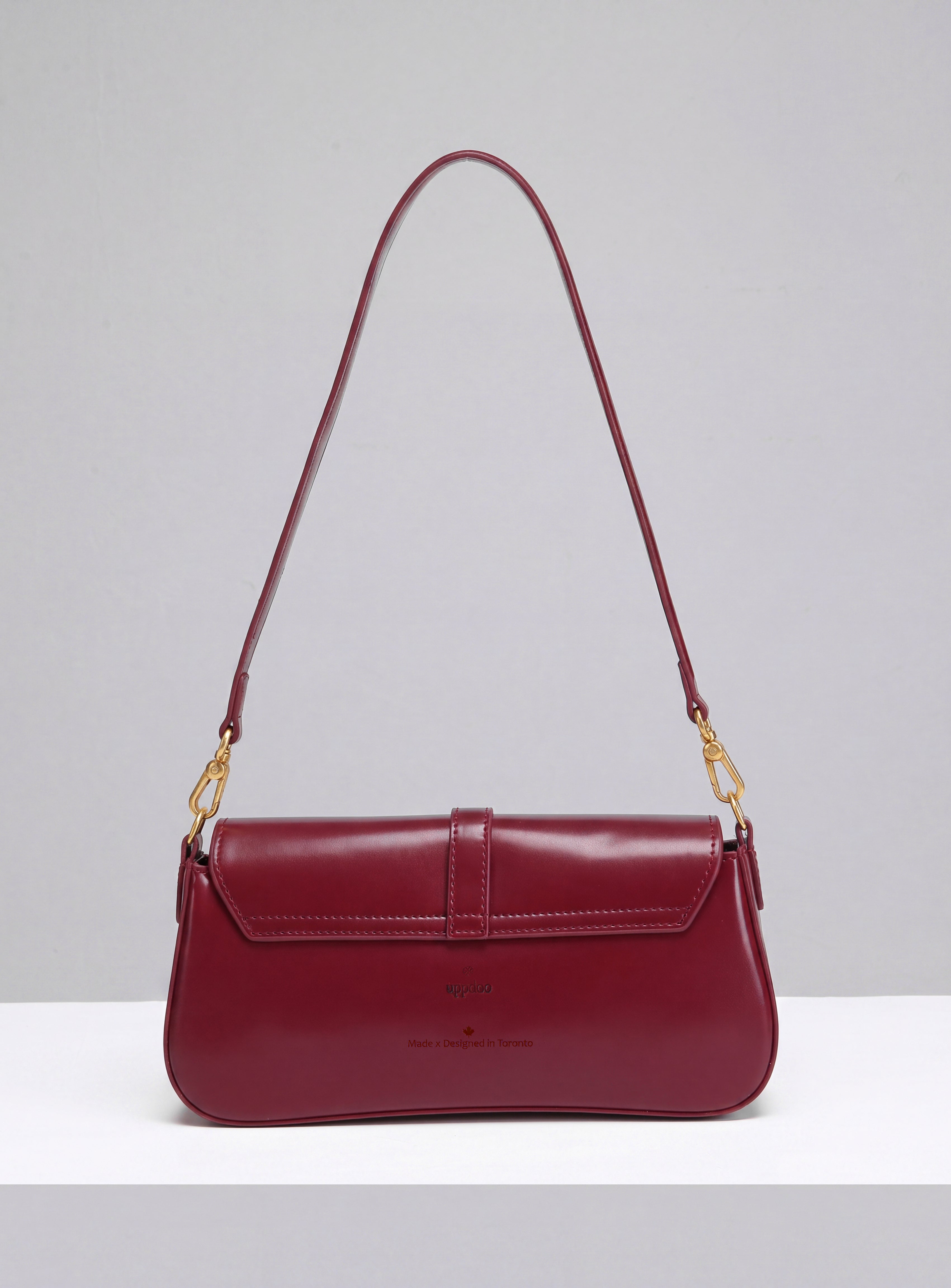 Aura Clutch Crossbody - Bordeaux