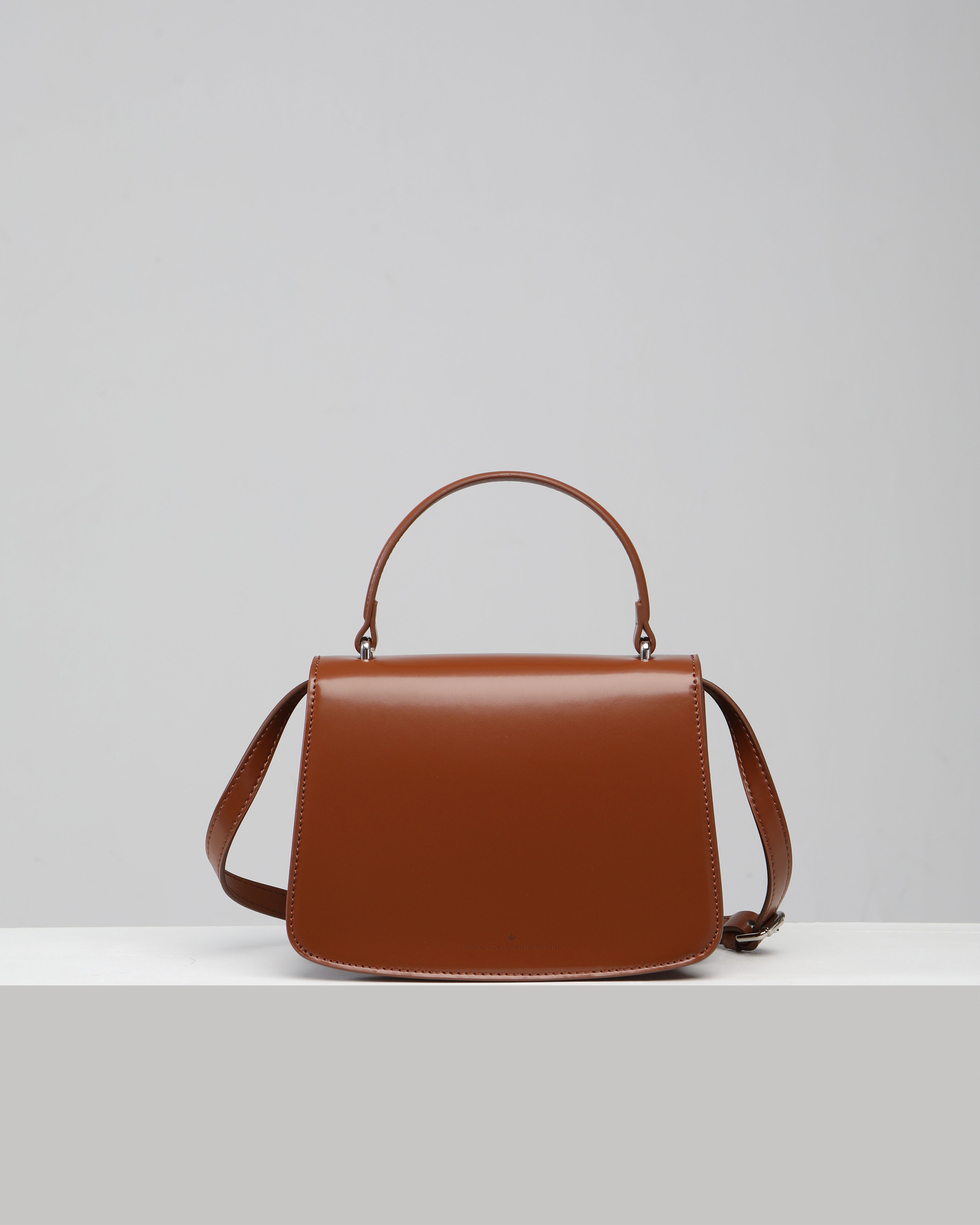 Aura Top-handle Satchel - Caramel
