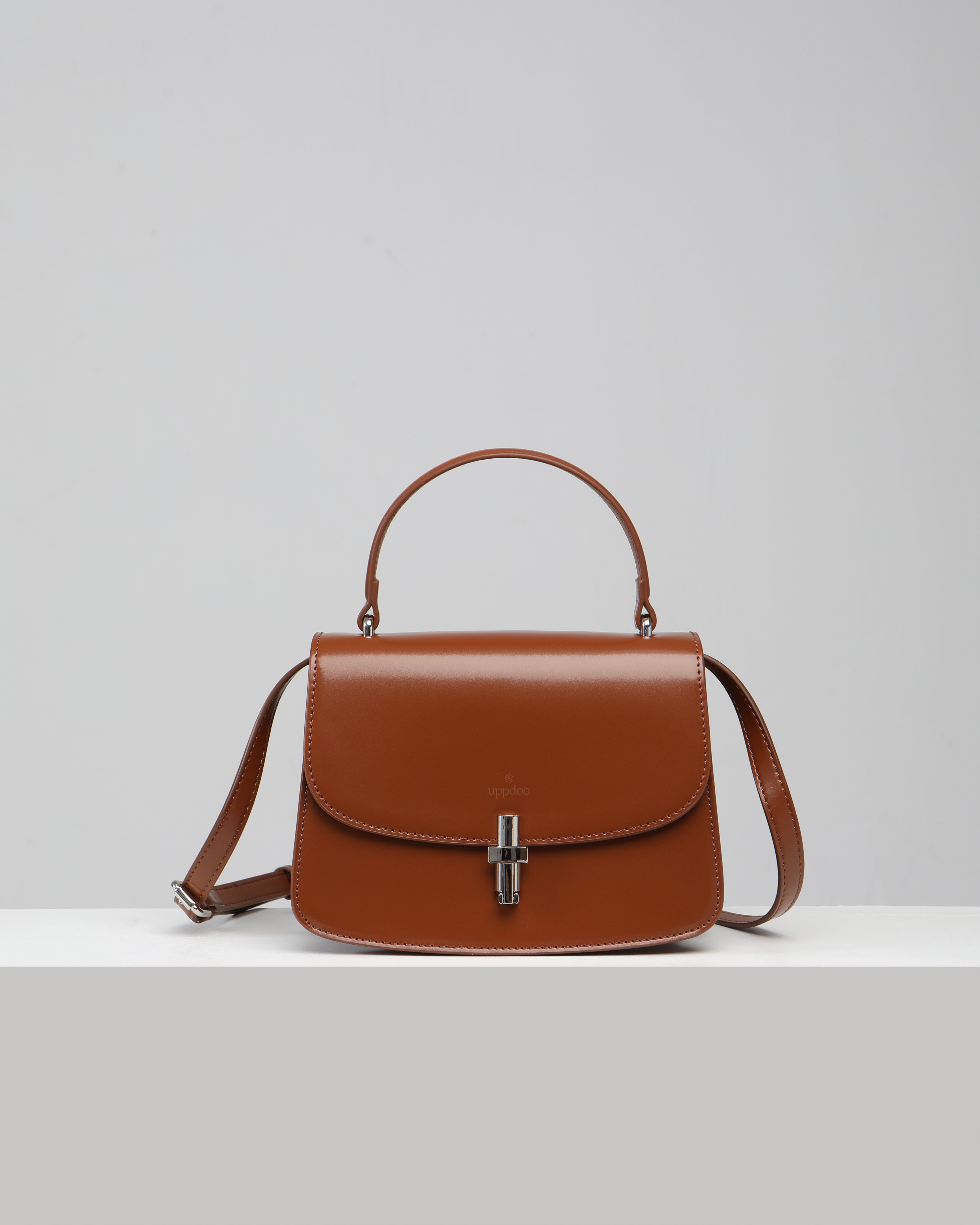 Aura Top-handle Satchel - Caramel