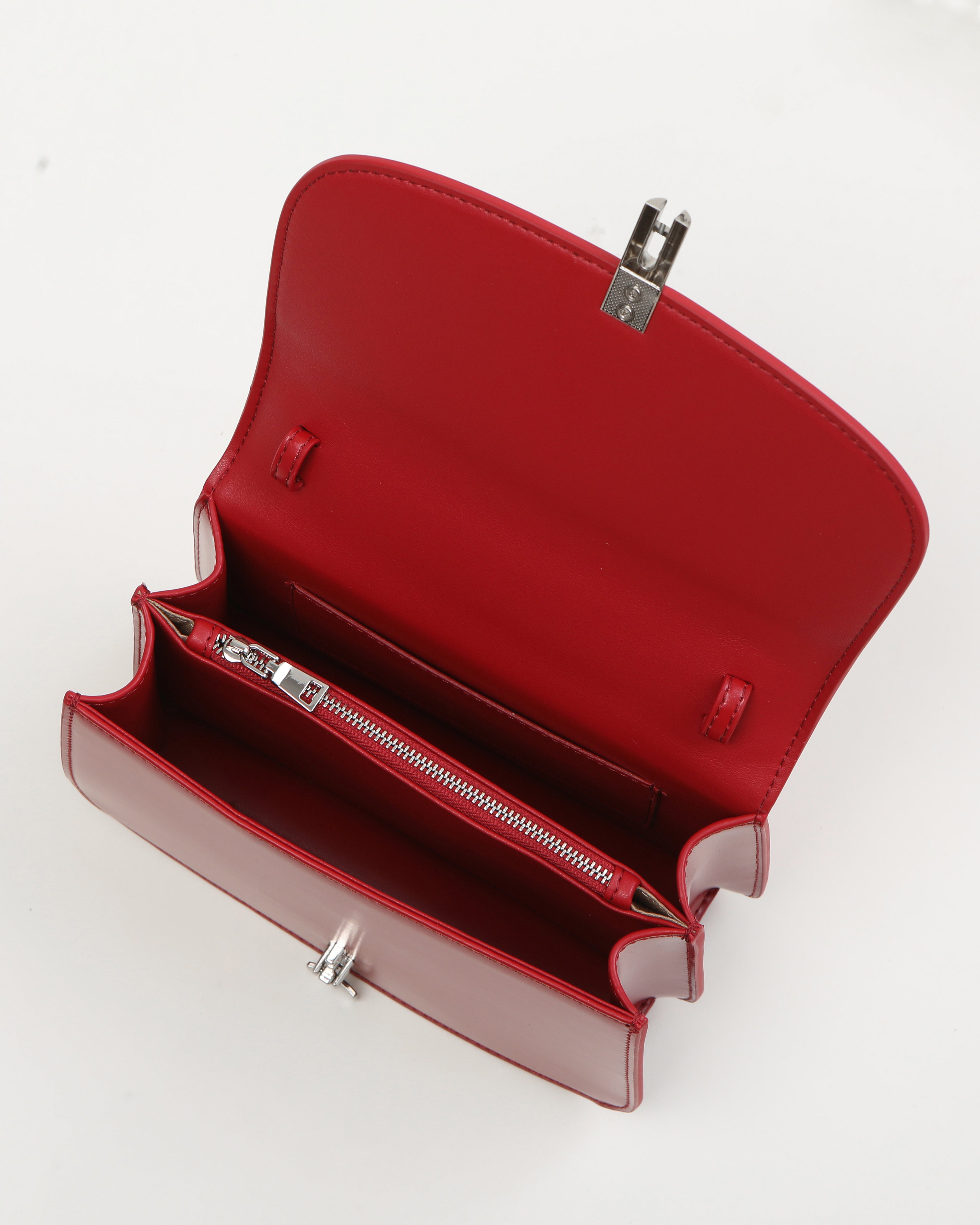 Aura Top-handle Satchel - Ruby