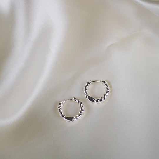 Elanor Twisted Hoop Earrings