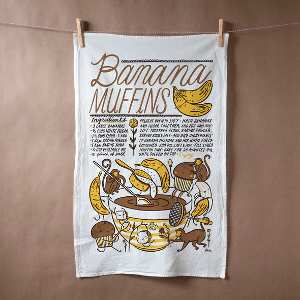 Banana Muffin Tea Towel