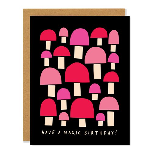 Birthday Magical Mushrooms Card