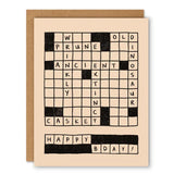 Birthday Crossword Card