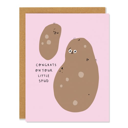 Baby Little Spud Card