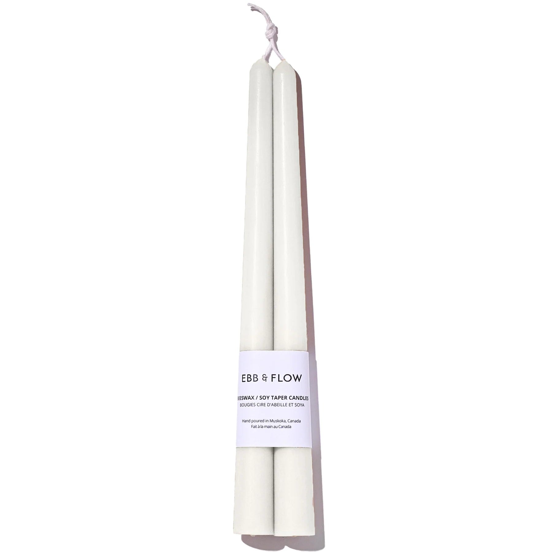 Beeswax/Soy Taper Candle - Ivory