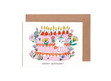 Birthday Cat Cake Card