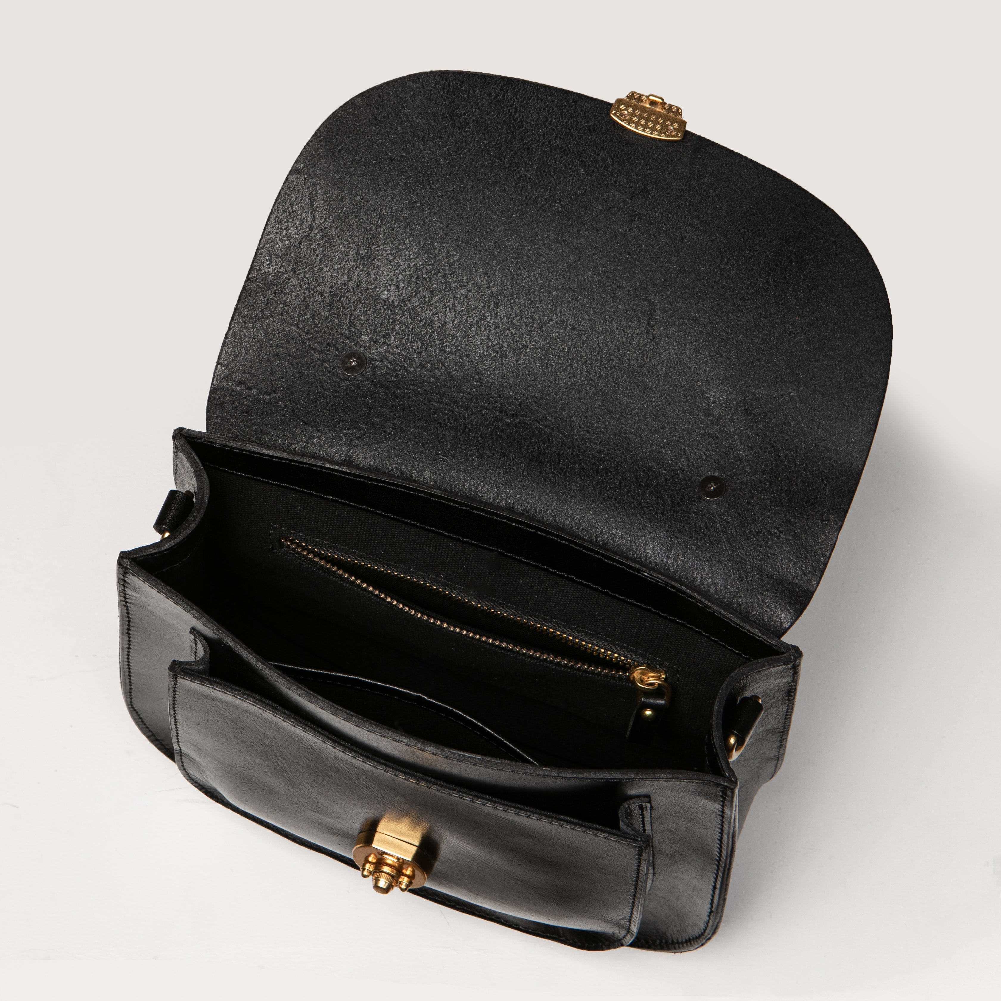 Summit Large Saddle Bag - Black