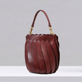 Bloom Bucket Tote - Oxblood
