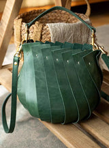 Bloom Bucket Tote - Hunter Green