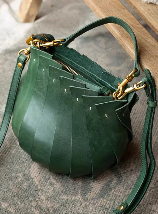 Bloom Bucket Tote - Hunter Green