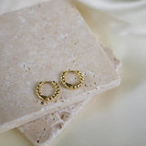 Elanor Twisted Hoop Earrings