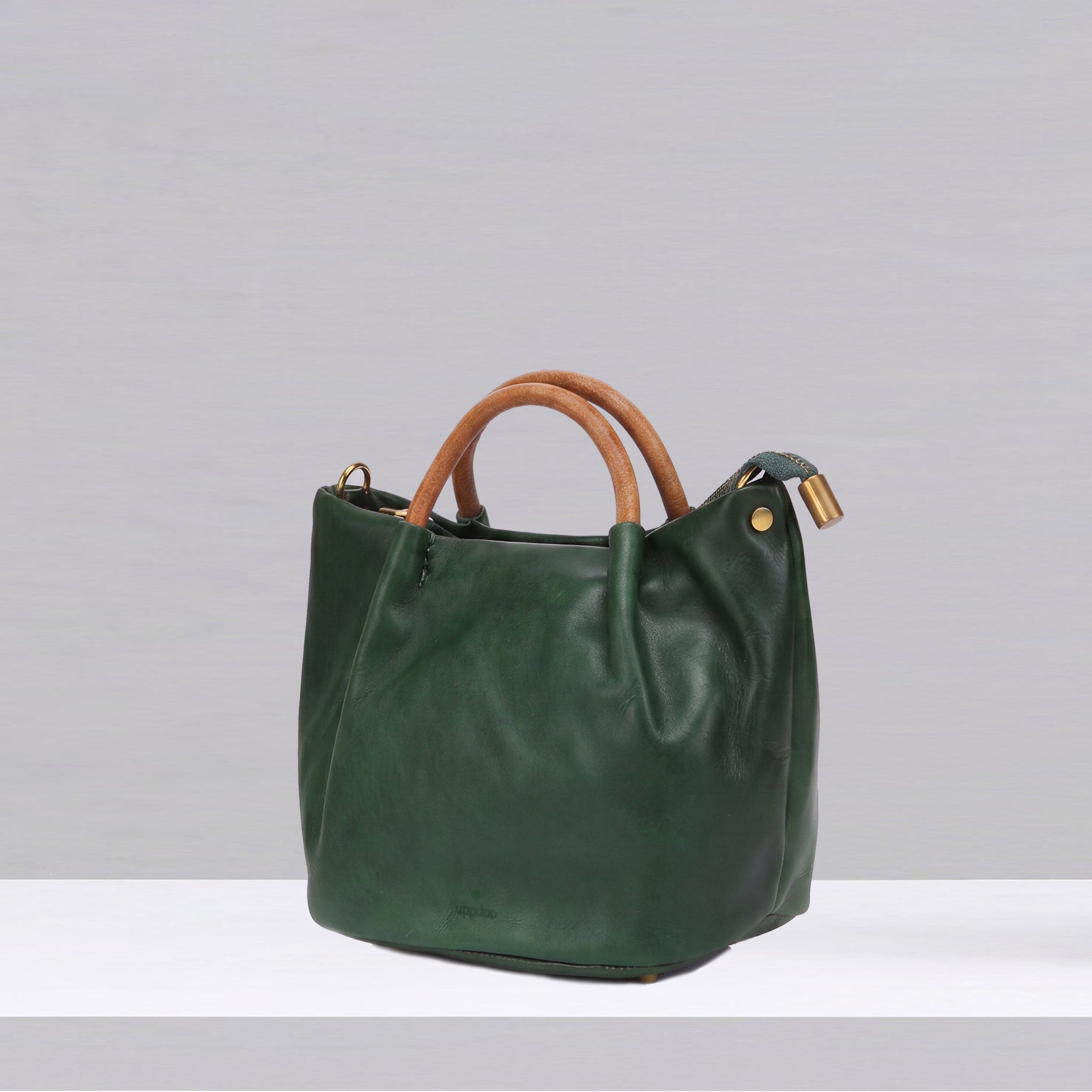 Cabas Slouchy Tote - Hunter Green