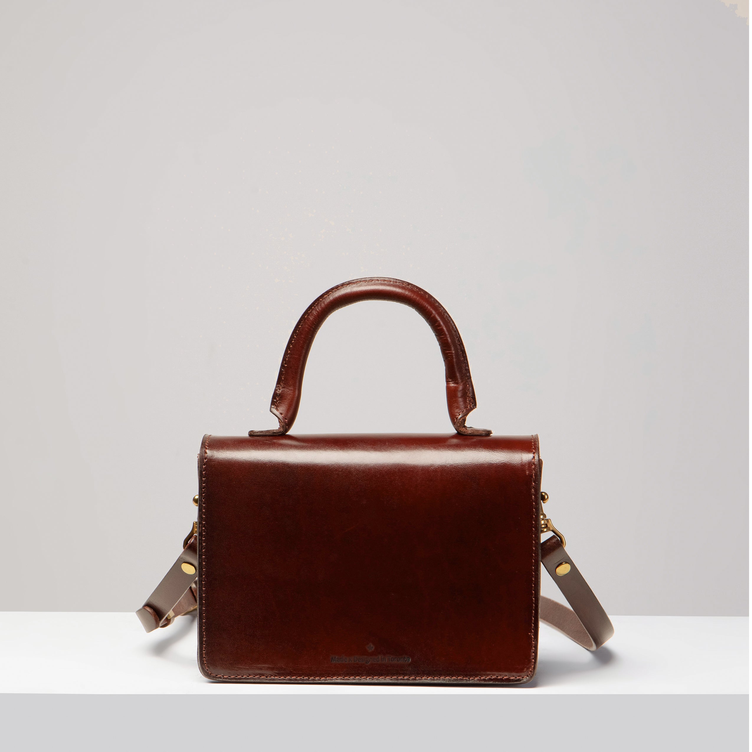 Turn-loc Mini Satchel - Oxblood