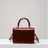 Turn-loc Mini Satchel - Oxblood