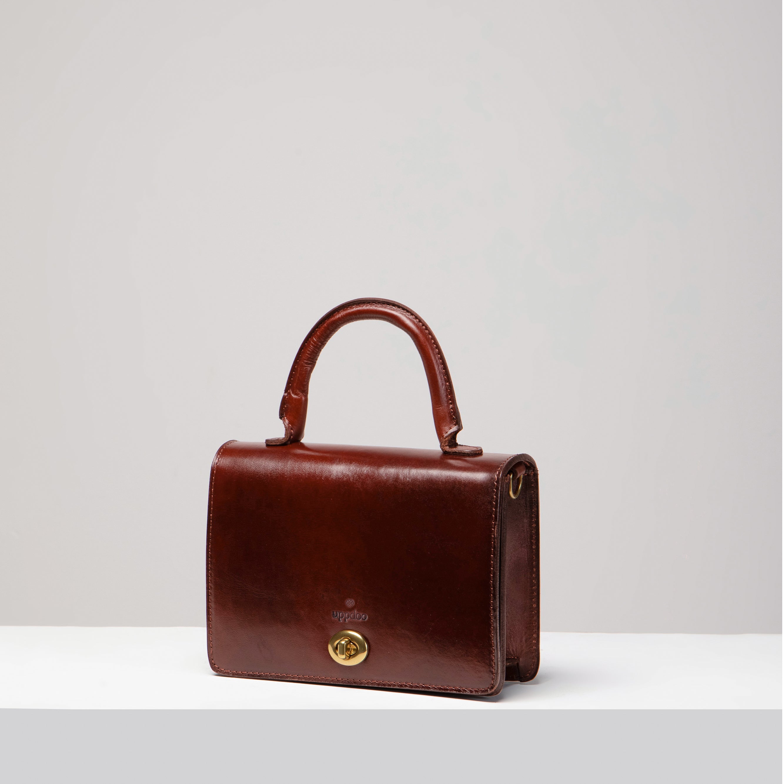 Turn-loc Mini Satchel - Oxblood