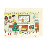 Holiday Cozy Fireplace Card