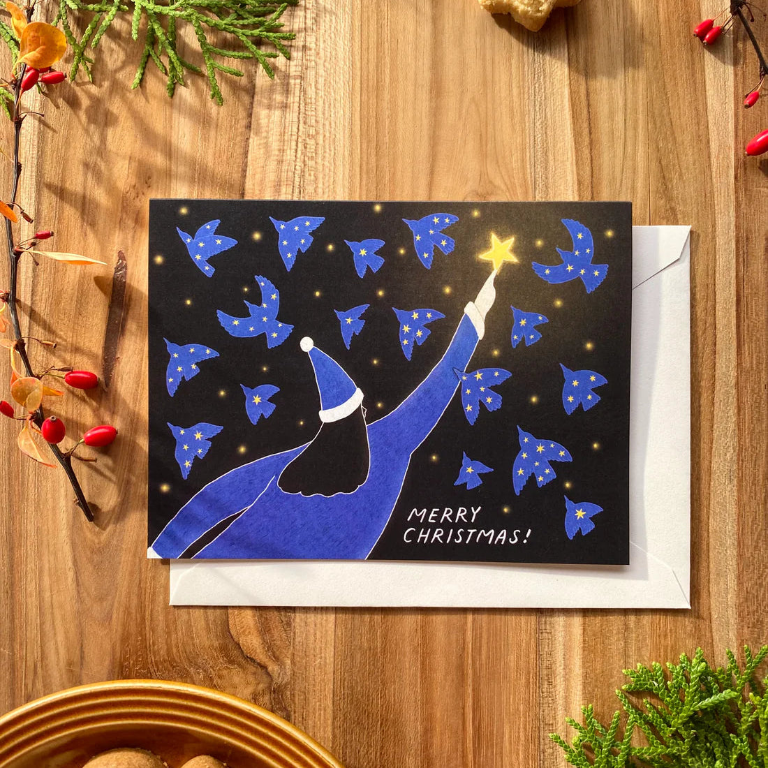 Holiday Starry Night Card