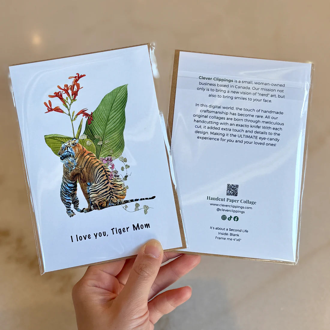 Tiger Mom Greeting Card