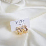 Mara Textured Hoop Earrings