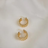 Staci Braided Hoops Earrings