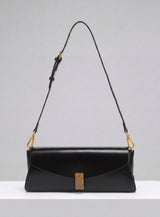 Deco Baguette Satchel - Black