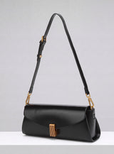 Deco Baguette Satchel - Black