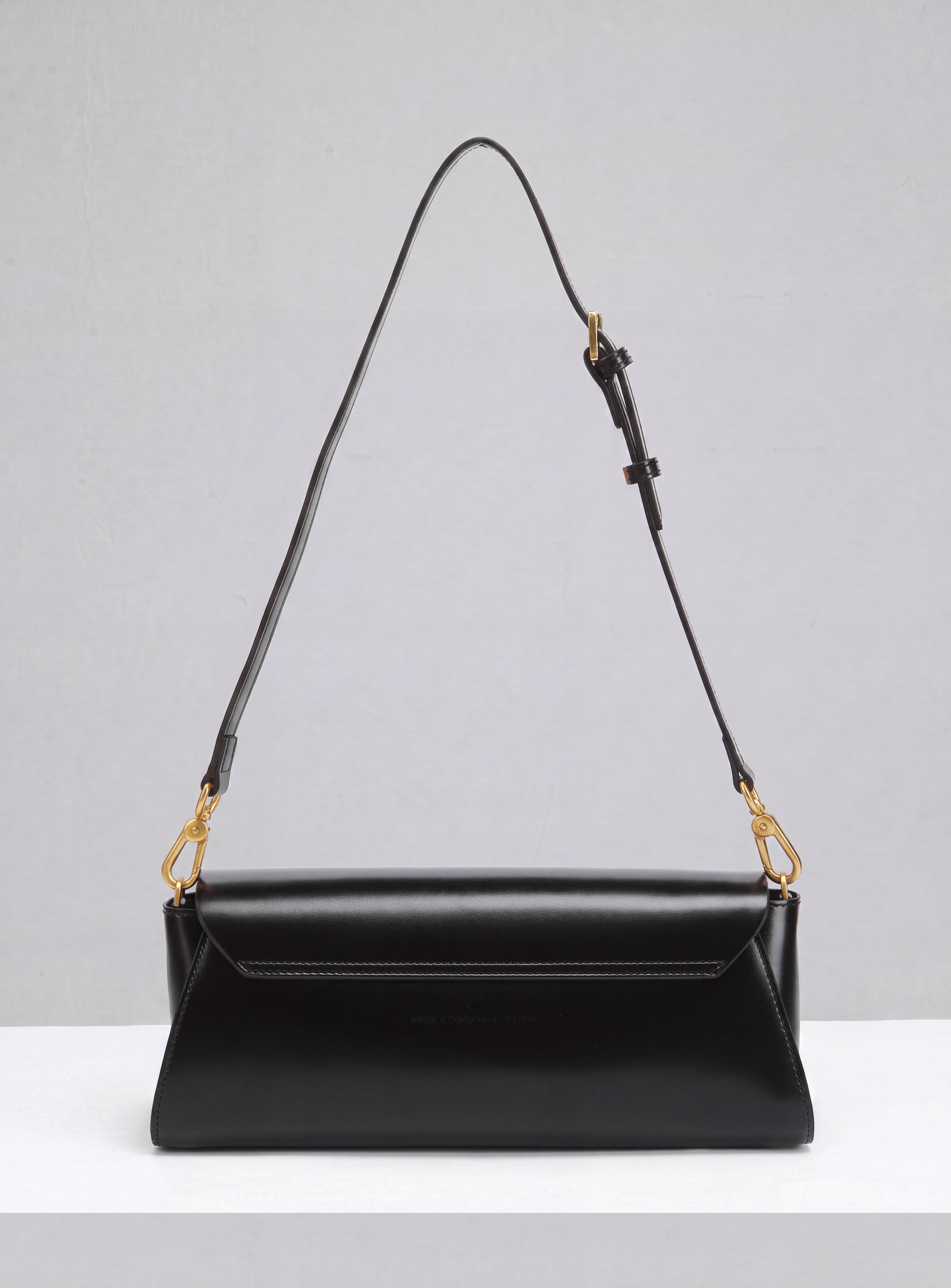 Deco Baguette Satchel - Black