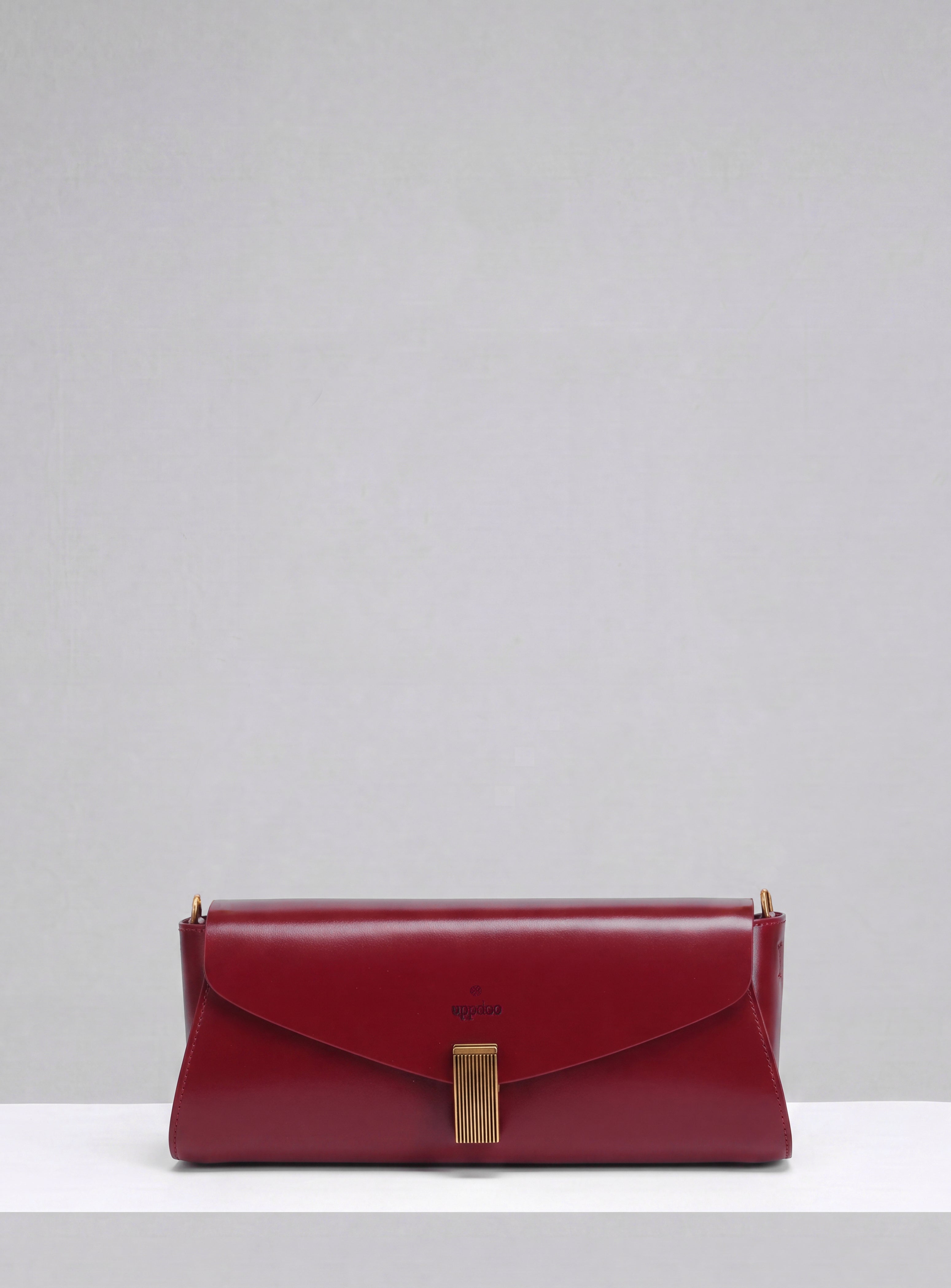 Deco Baguette Satchel - Bordeaux