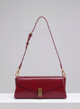 Deco Baguette Satchel - Bordeaux
