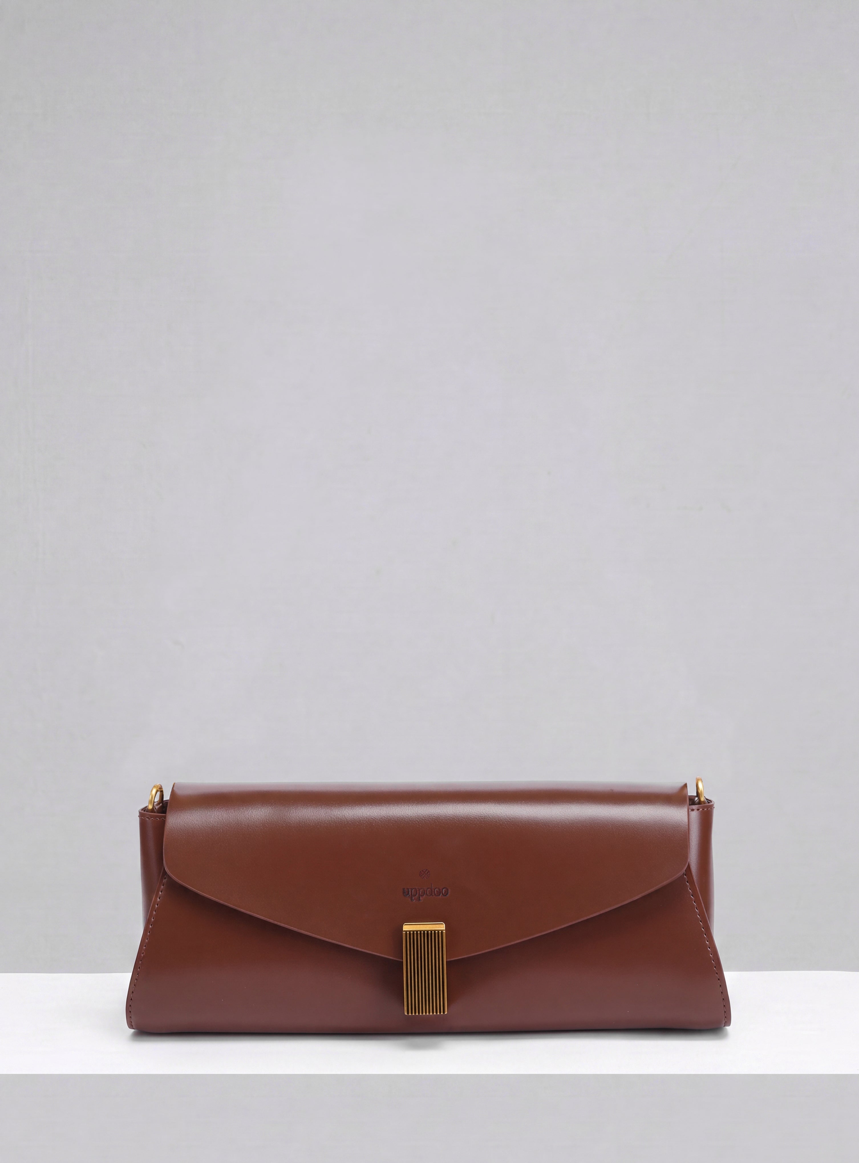 Deco Baguette Satchel - Chestnut