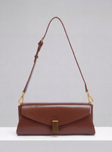 Deco Baguette Satchel - Chestnut