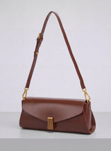 Deco Baguette Satchel - Chestnut