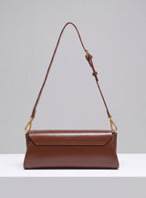 Deco Baguette Satchel - Chestnut