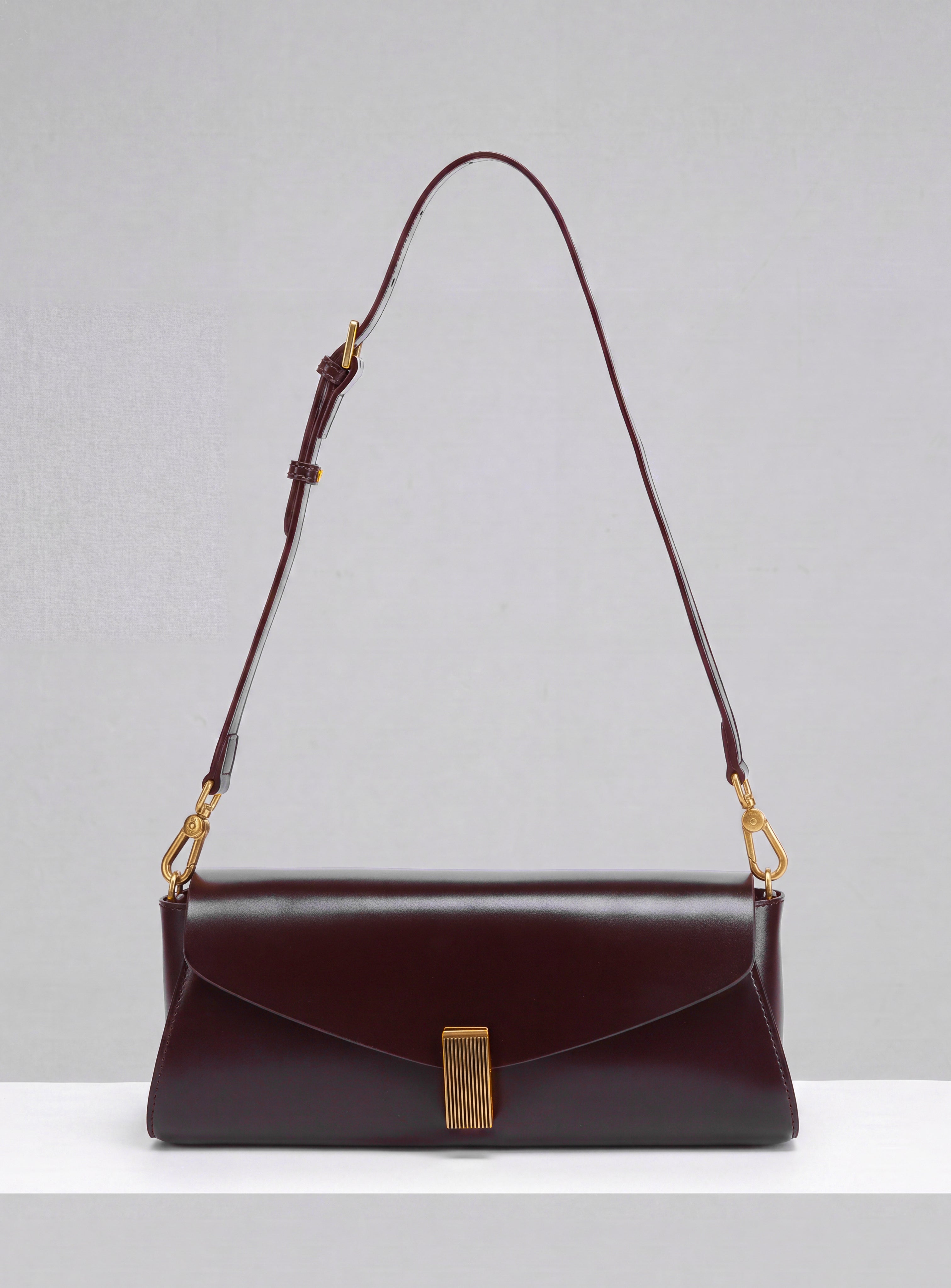 Deco Baguette Satchel - Espresso